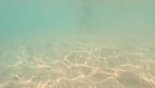 Naked Paradise -Underwater play with naked girl