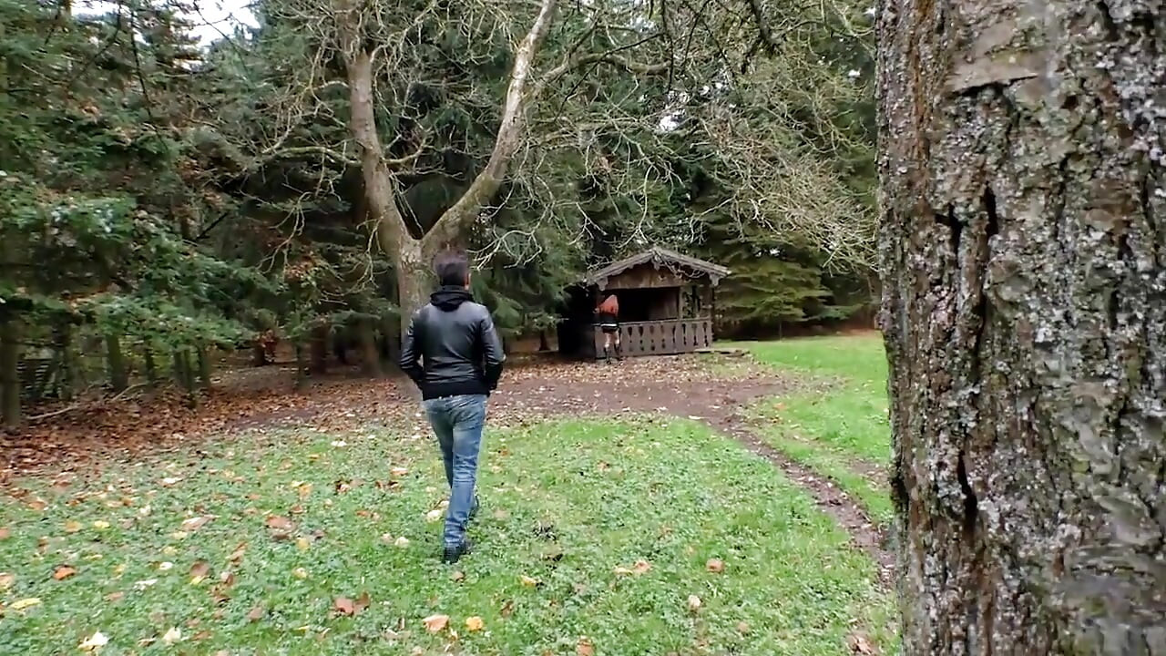 Doggy style in the woods!