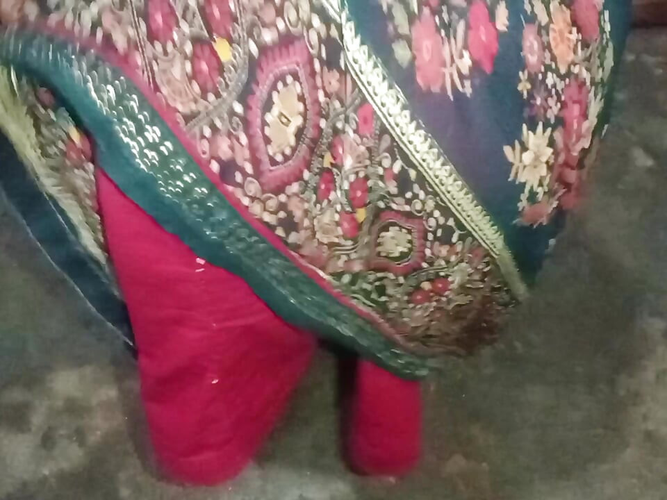 Beautiful Bhabhi in the village kitchen, left as a horse