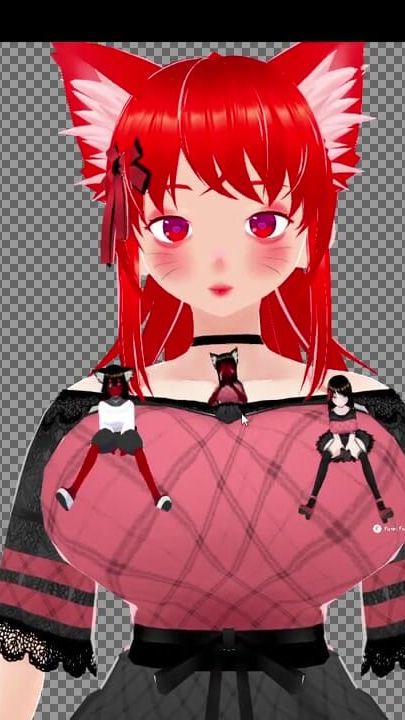 Owłosione Giantess Vtuber VSeeFace