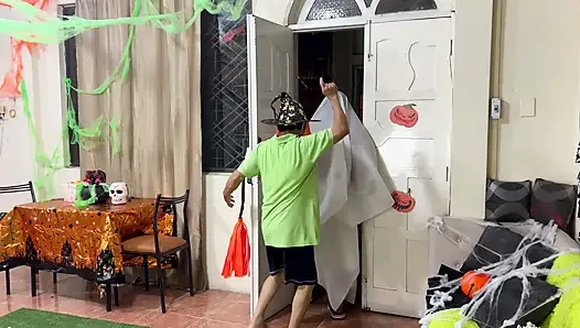I'm celebrating Halloween by fucking my beautiful, big-assed, busty stepmom.