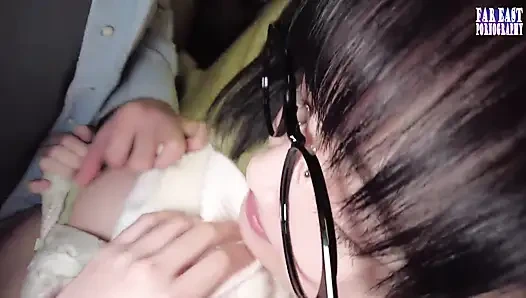 Sweet-glasses Tease on a Lazy Day Savoring Warm Drops in Endless Gulp Bliss -part.2