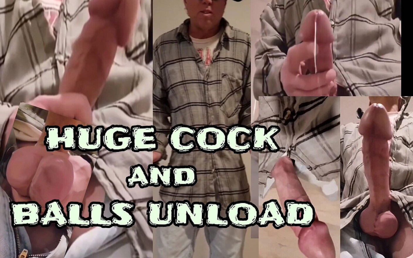 Huge Cock and Balls Unload a Big Cumshot for Sixxbig