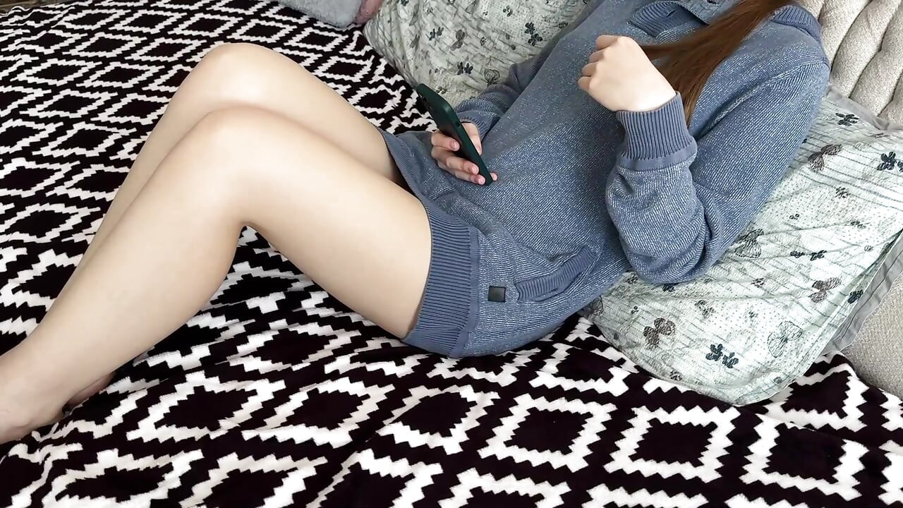 Phone-Addicted Stepsis Gets Fucked Hard by Her Stepbrother
