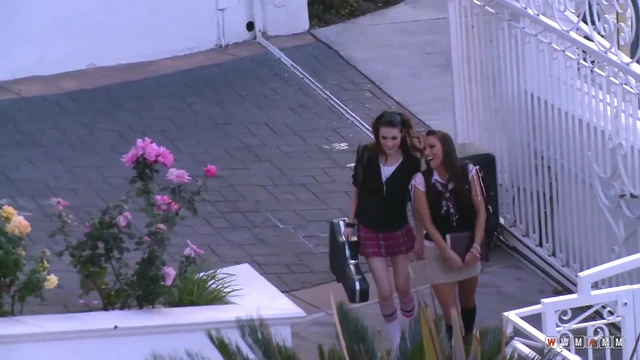 Curious girls getting out of hand when home alone