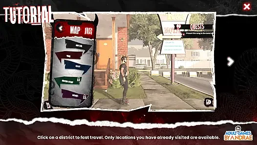 Gameplay sin & rock'n'roll bagian 1 - van crash, halte motel & awal yang baru