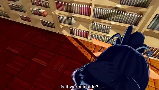 Akeno gibt mir einen blowjob in einer öffentlichen bibliothek - AUF DERER, DEREN NTR Madness Serie