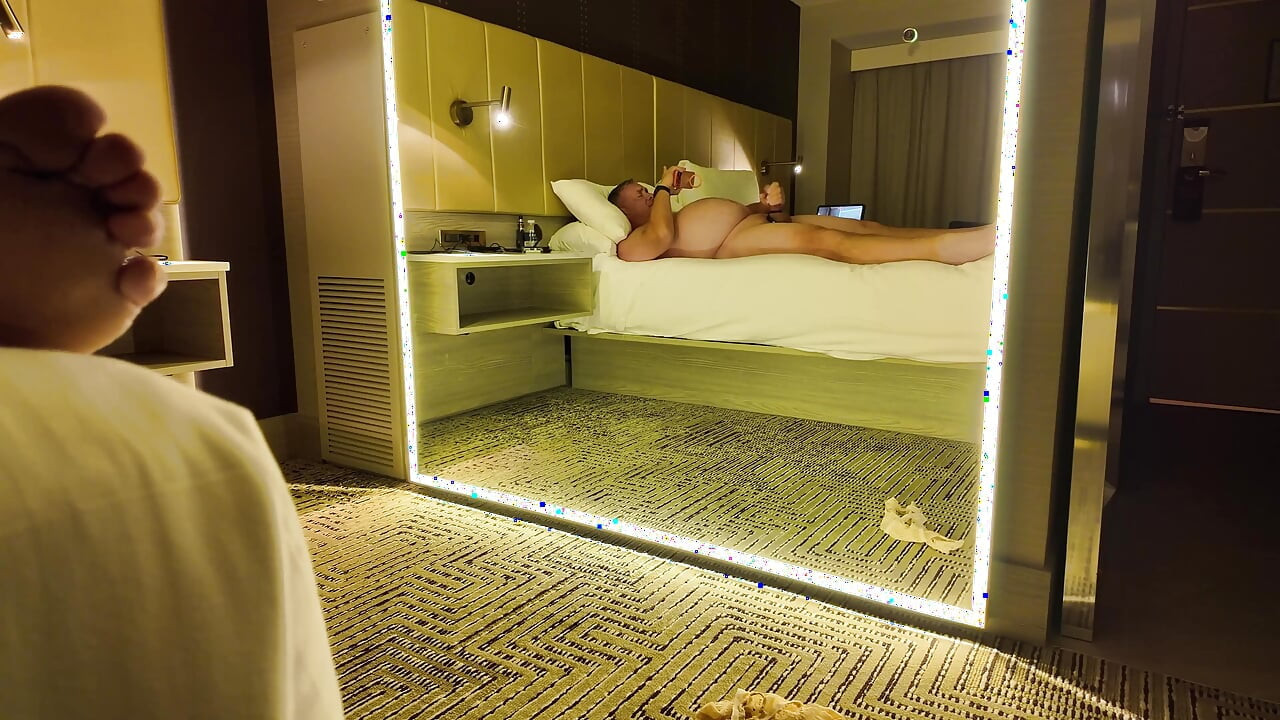 Uma bela sessão de masturbação em Las Vegas