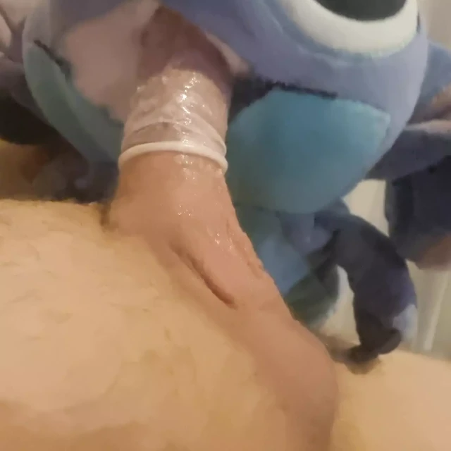 Plushie sucking my cock