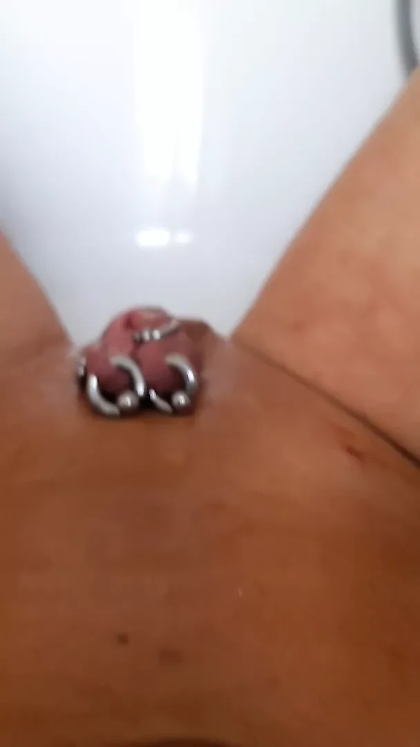 golden shower through my piercings