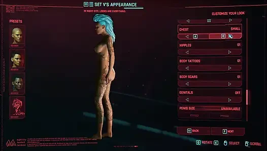 Cyberpunk 2077 Entering to Night City Game Play [part 01] Nude Mod Insta...