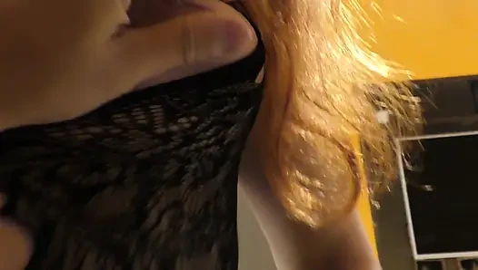 Red haired teenage dwarf loves hard sex