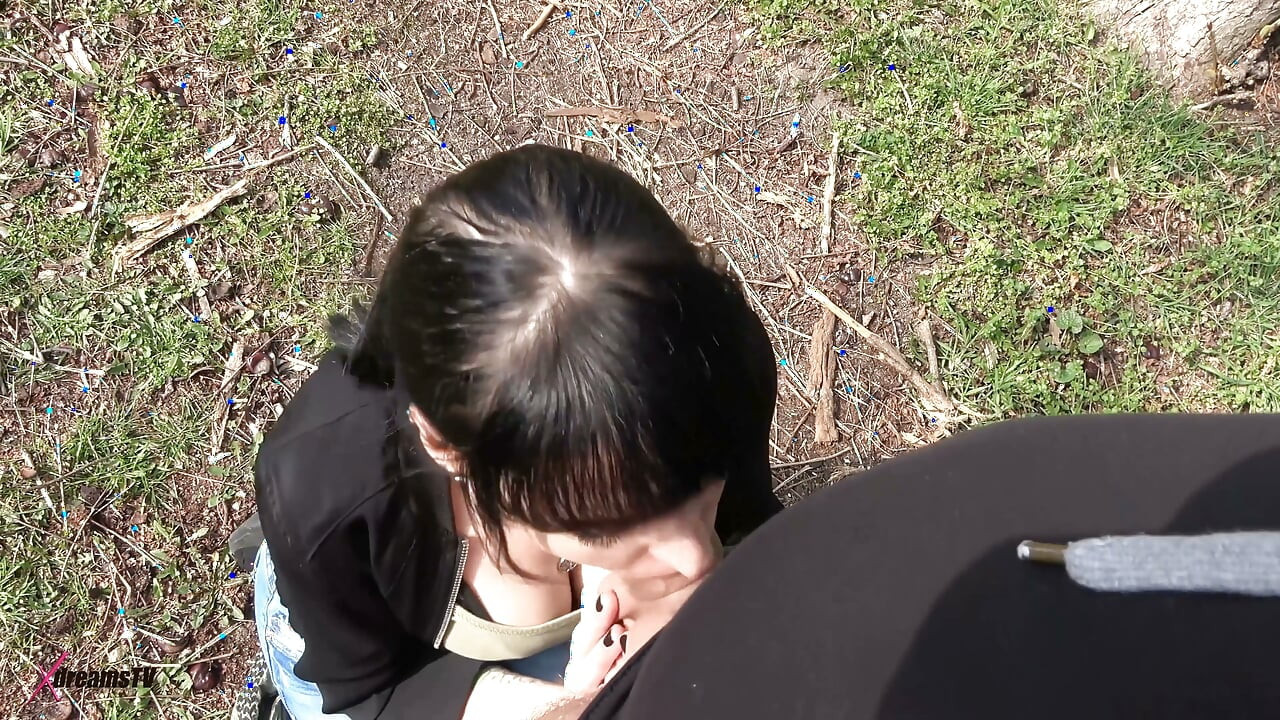Elisa 18 & Bella X - Outdoor Blowjob, Masturbating and Peeing in the Woods