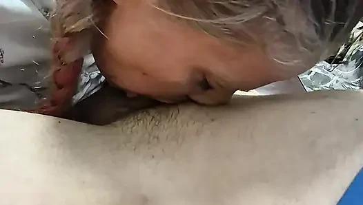Blonde Amature Deepthroat Queen Special K shows off her skills on wildstyles