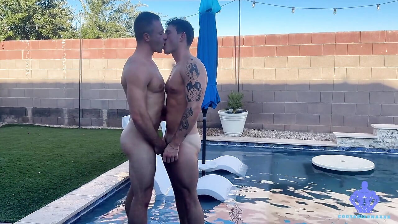 Pool Boy Flip Fuck - Ryder Owens and Cody Arizona