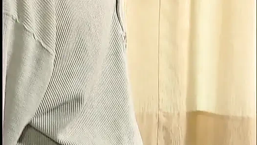 Teen sucking dildo on casting