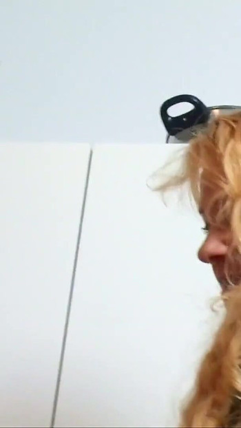 Thrilling moment from "German Mature Joins old Wife and Big Dick Husband in Threesome"