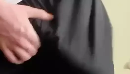 Cazzone in pantaloncini dopo il calcio