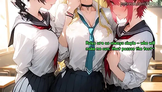 Girls from Saimin Seishidou are passing teacher's special exam (Sex JOI)