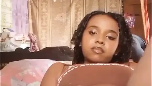 Adorable black woman with a beautiful