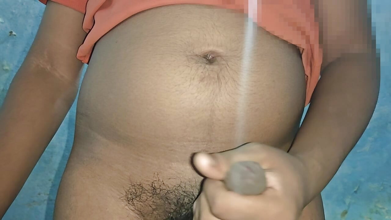 Masterbating in bathroom