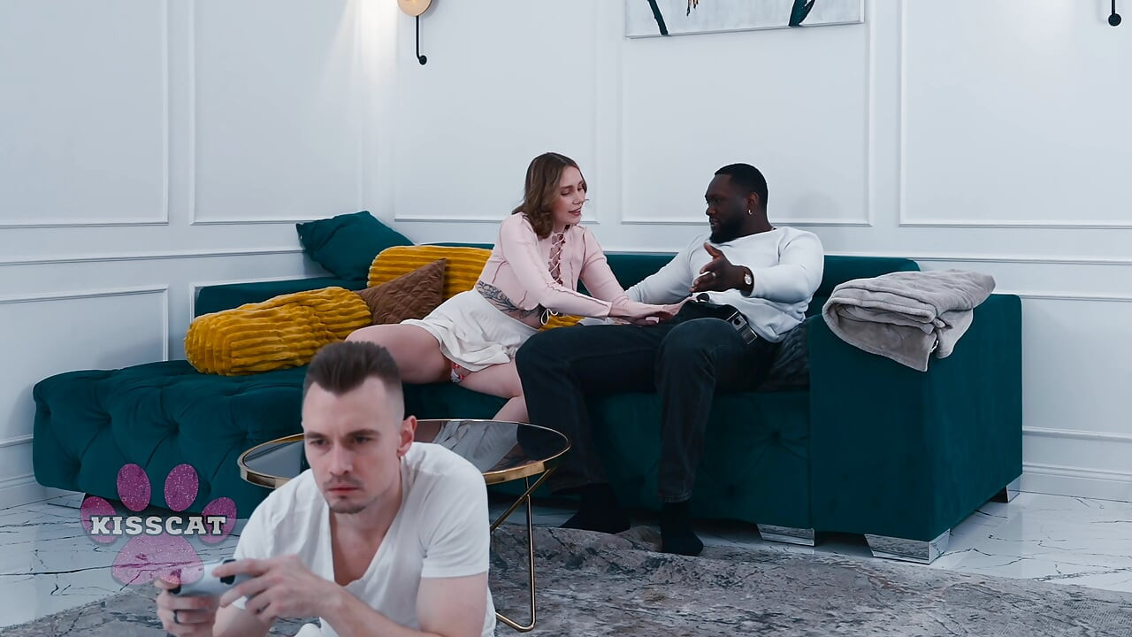 Mature man accidentally pleasures young woman then instructs younger man in intimacy