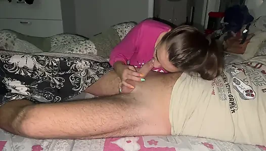 Sabah saksosu ve ağzına boşalma. Deepthroat