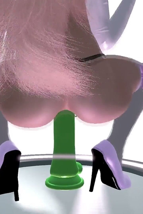 Princess Peach berijdt een grote dildo: Super Mario Hentai-parodie