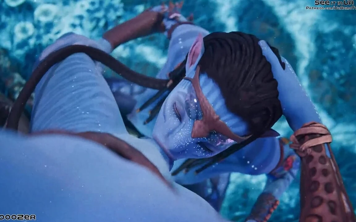 Gifdoozer avatar Neytiri esegue un'intensa gola profonda nella giungla: sesso appassionato hardcore con una seducente