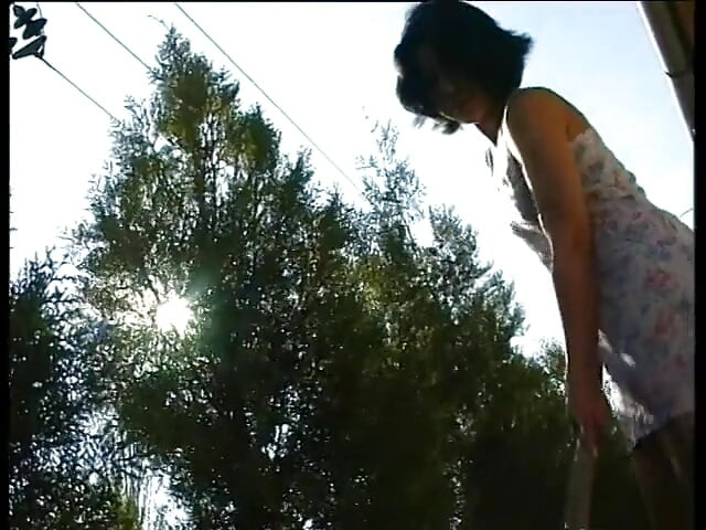 Black haired teen bitch wearing lingerie gets pussy devastated