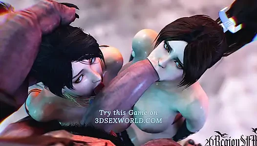 Mai shiranui hardcore-trainings-dreier FFm (3D anime) exklusiv