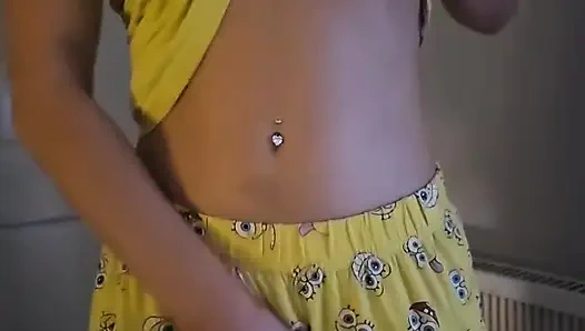 Stripping From My Spongebob Pjs