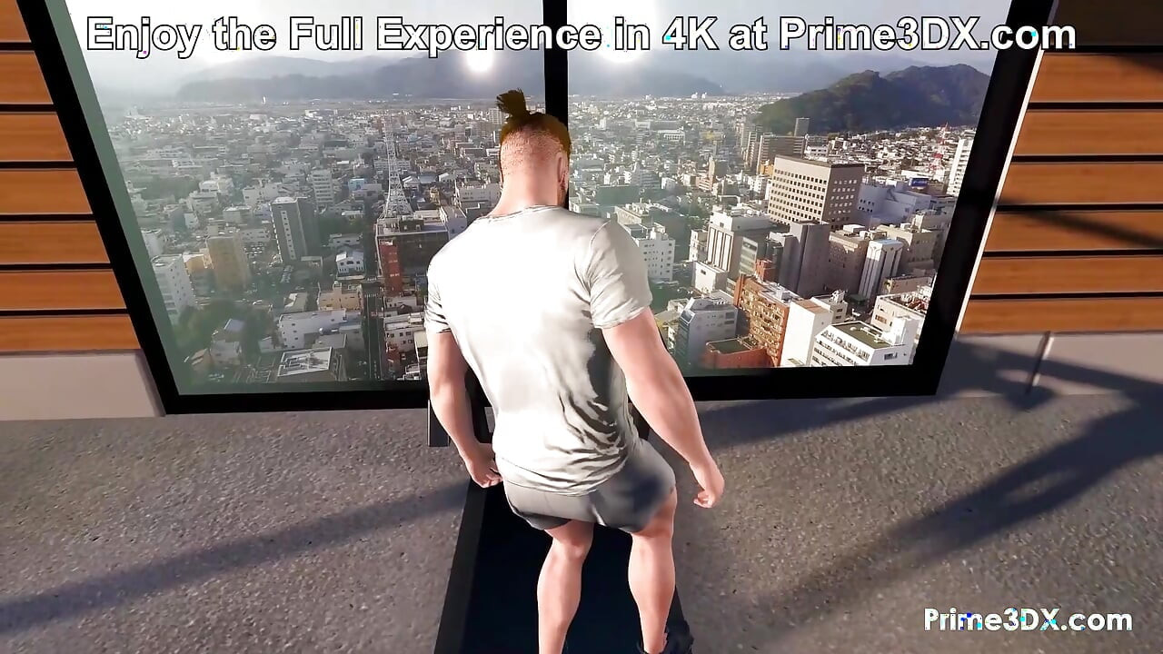 Futanari Gym Domination: Buff guy gets intensely pleasured by hung futa in a sweaty workout session at Prime3DX