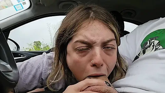 I Suck My Stepbrother's Big Dick in the Car