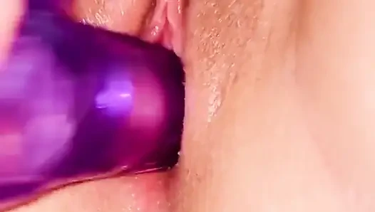 Fucking My Pretty Pink Pussy with a Dildo