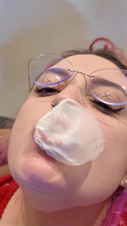 Four Girls Lollipop Chewing Gum Fetish Kissing Licking