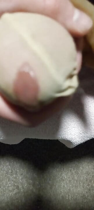 Masturbating in Wife's Pantyhose