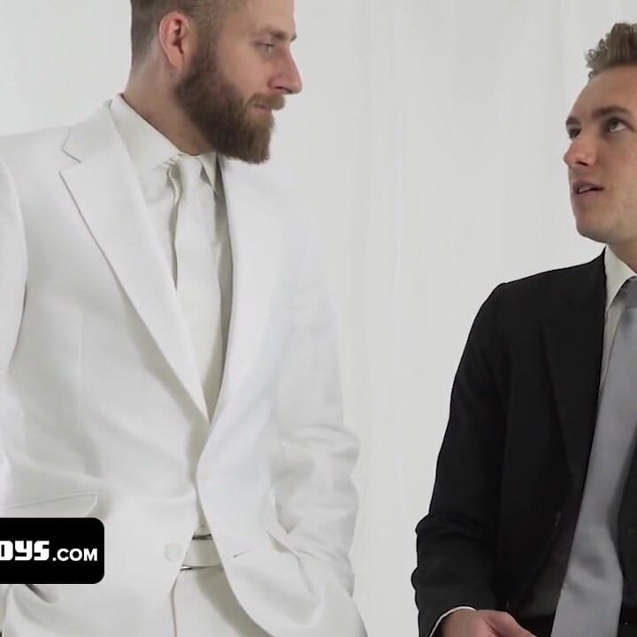 Horny president Lewis strokes young boy until he fills his guts with cum