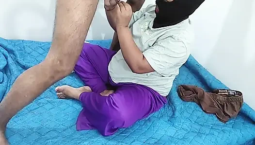 Невестка сосет хуй и трахается шурином, кончает на киску