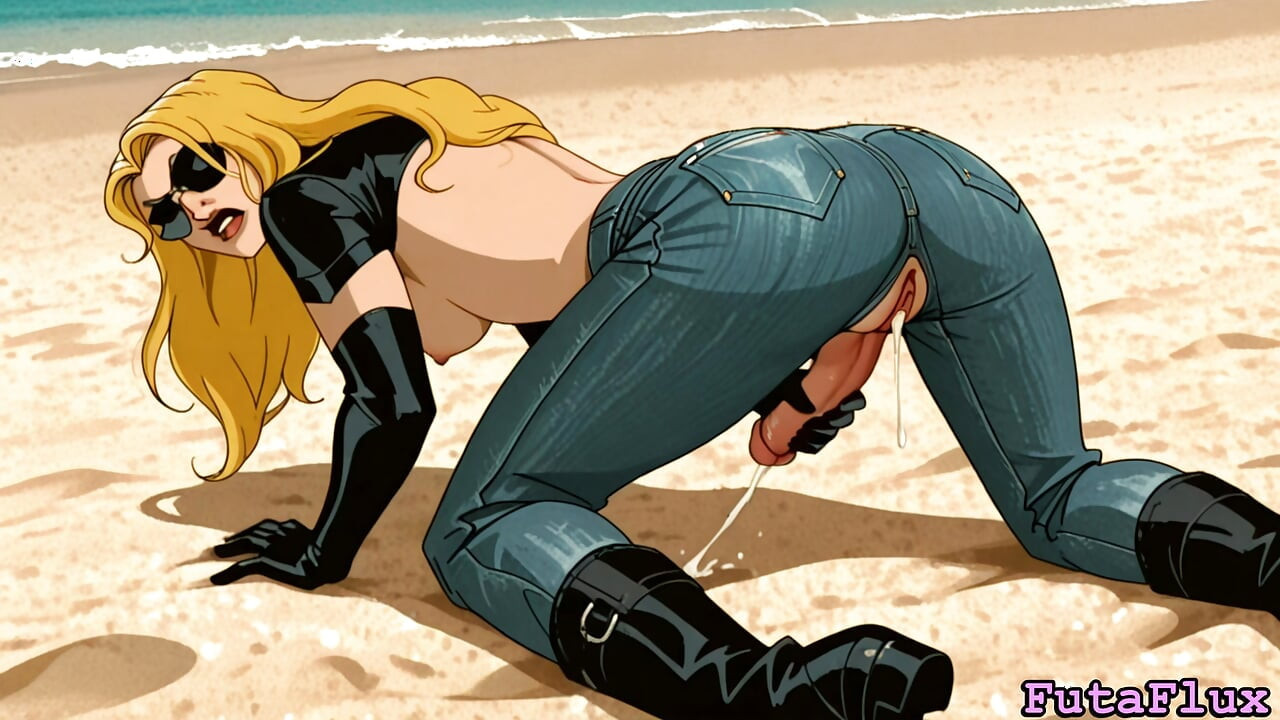 Futanari Carol Danvers - Masturbando, Gozadas, Selfsucking e muito mais!