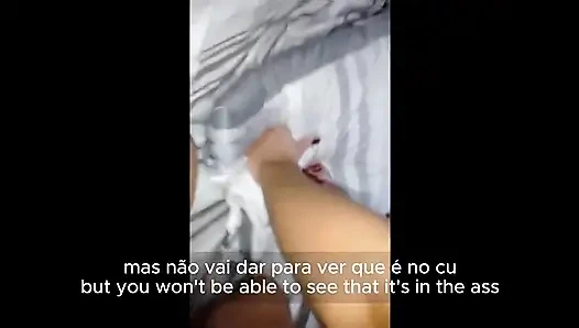 Брюна Silva хотвайф - называется лизатель дома, пока куколд работал - с субтитрами на английском и португальском