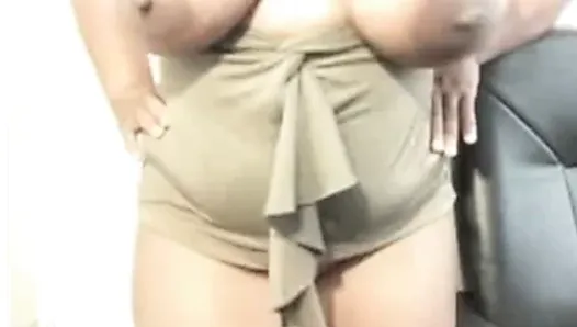 Saggy ebony boobs