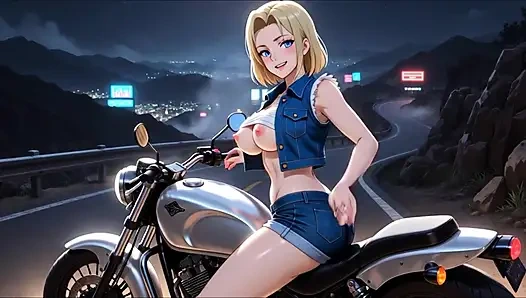 Android 18 menggoda tubuh aduhainya dengan pose erotis yang menggoda di animasi dewasa dragon ball 3d