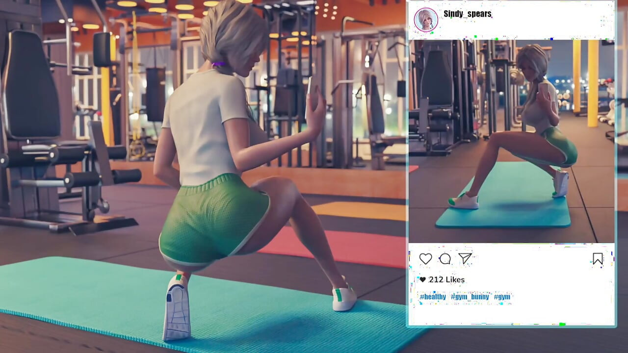 Trener fitness pieprzy moją dziewczynę w męskiej łazience