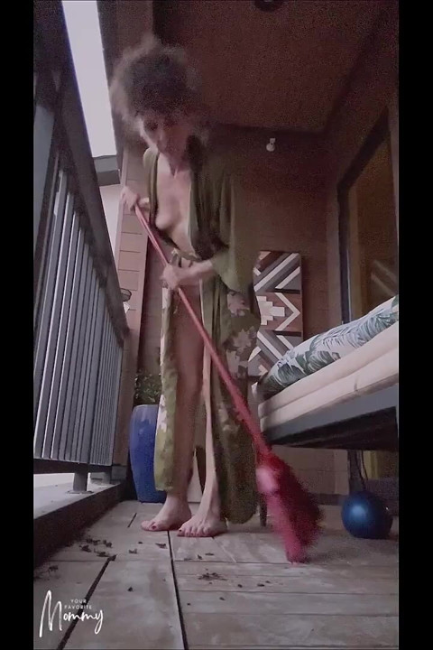 Sweeping the Balcony