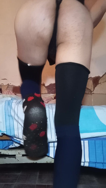 Showing off my black thong