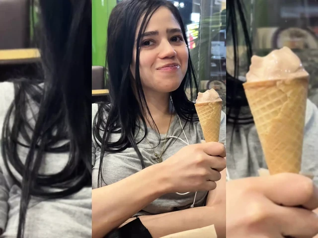 Я беру свою красивую подругу поесть в McDonald's