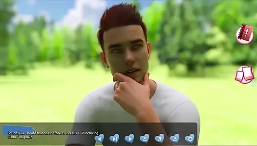 Helping the hotties #3 - Johannes took a sneak peak to see what the girl in the cabin is up to.