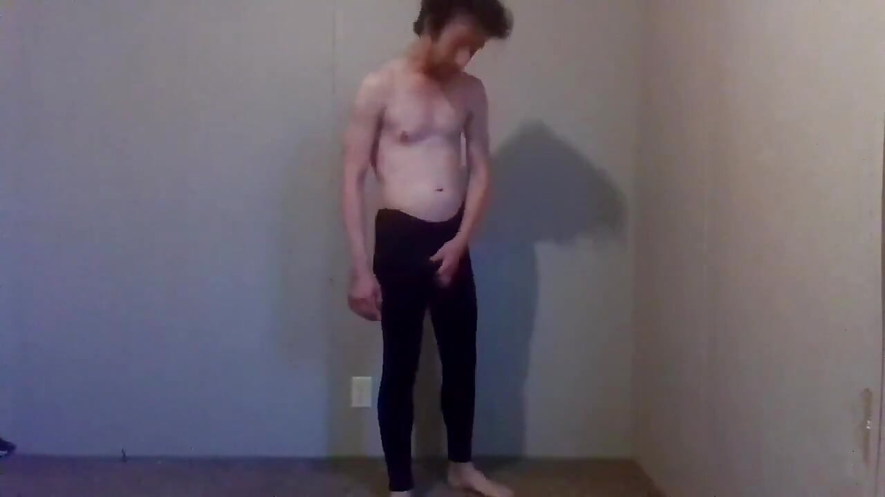 Trying Clothes on Dressing and Undressing - Black Jeggings Part 7