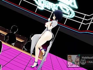 MMD R18 Zls Gimmegimme, danse sexuelle en public, vidéo musicale hentai, baise en public, hentai 3D